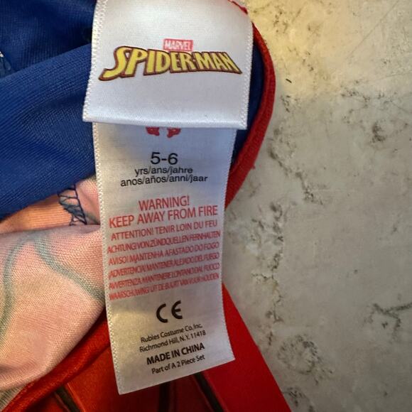 Marvel The Amazing Spiderman Homecoming Boys Costume Kids 5-6 Cosplay Party Mask - Picture 7 of 8